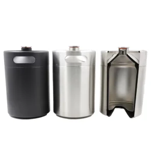 5L 128oz Stainless Steel Mini Beer Growler Keg for Home Brewing