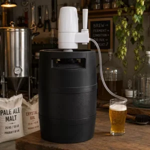 5L Portable Party Keg Reusable Mini HDPE Food Grade Pressurized Beer Home Brewing Camping