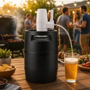 5L Reusable Homebrew Beer Keg Mini HDPE Portable Food Grade Pressurized Draft Party Outdoor