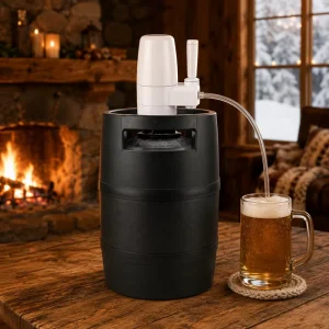 5L Reusable Mini Beer Keg Fridge Portable HDPE Food Grade Pressurized Draft Home Brewing