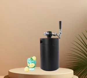 5L Stainless Steel Cocktail Growler Mini Keg Dispenser System Kegerator Kit for Bar