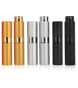 5Ml 8Ml 10Ml 20Ml 30Ml Unique Pink Metal Twist up Perfume Atomizer Travel Refillable Perfume Spray Bottle