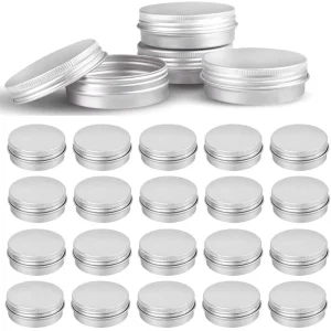 5g 10g 15g 25g 30g 50g 80g 100g 120g Empty Round Metal Cans Aluminum Jar for Storage Cosmetic Cream Metal Tins