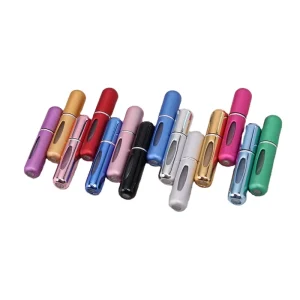 5ml/8ml Aluminum Perfume Atomizer, Travel Size, Refillable, Matte Finish