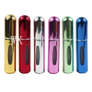 5ml 8ml Refillable Travel Perfume Atomizer with Screen Printing and Pump Sprayer