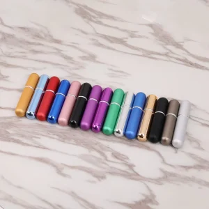 5ml Metal Nasal Inhaler Aromatherapy Bottle with Cotton Strip and Essential Oil Diffuser