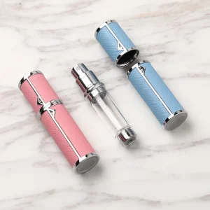 5ml Portable Mini Perfume Pump Sprayer Aluminum Bottle with Collar Bottom Filling