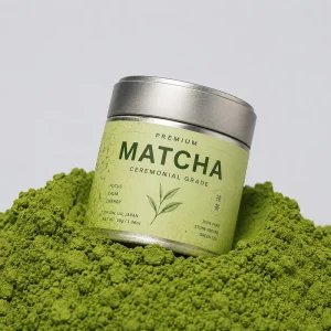 60 × 56mm Round Airtight Tinplate Can for 30g to 50g Coffee and Matcha Powder
