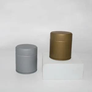 60*68mm Metal Packaging 30g Tin Cans Pull Tab Screw Lid Airtight Tea Tin for Matcha for Candies Chocolate Lollipops Sugar