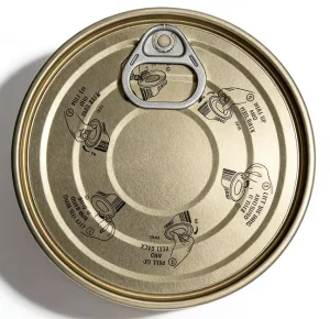 603# 153mm Thickness 0.21 Steel Metal Can Lid Canned Pet Food Easy Open End Tinplate