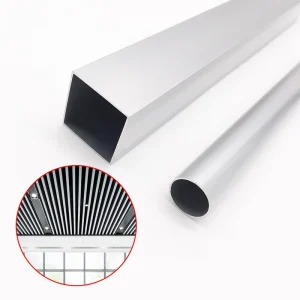 6061 Small Industrial Sizes Rectangular Anodized Extruded Alloy Price Oval Round square Tubing Metal Tube Aluminum Pipes