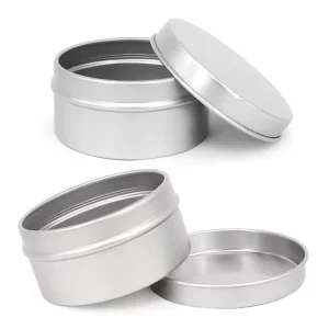 60G Empty Round Tin Cans and Jars Customizable logo Metal Boxes for Shoe Polish Packaging
