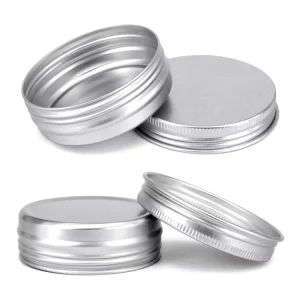 60Ml Colorful Printed Aluminum Metal Tins With Window Empty Canning Jars Perfect for Cosmetic