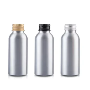 60ml 100ml 150ml 250ml 300ml 400ml 500ml Empty Aluminum Bottle Essential Oil Silver Metal Bottles With Screw Lid Bottle