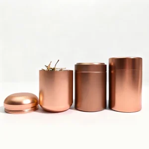 60ml 120ml 140ml Mini Threaded Titanium Aluminum Alloy Can Tea Storage Metal Can for Travel Food