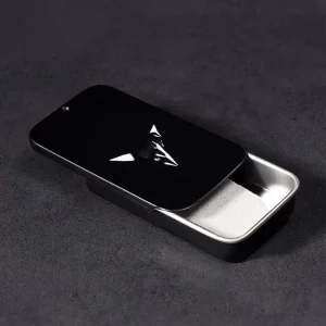 60x34x11mm Rectangular Sliding Tin Can for Gaming Finger Sleeves and Powder