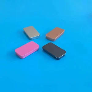 60x34x11mm Slide Top Metal Case Lip Balm Solid Perfume Brow Soap Pills Match Tin Box Chocolate Box