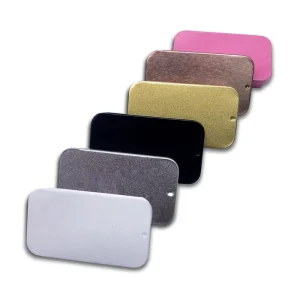 60x34x11mm Sliding Cosmetic and Solid Perfume Small Empty Tinplate Box for Candy and Balm