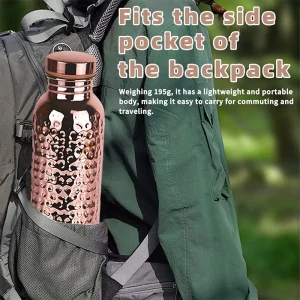 625ml Double Wall 18 8 Stainless Steel Water Bottle Unique Irregular Shape Design for Sports Business Gift
