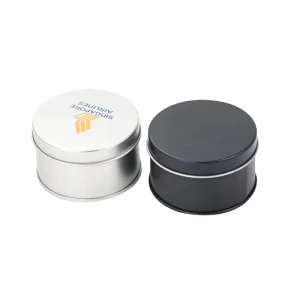 65*40mm Cylinder Food Grade Tinplate Tin Container Matte Finish Crown Cap Sealing Customized Color GY Brand Silk Screen Printed