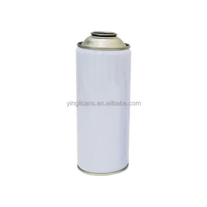 65 x 158mm Empty Aerosol Tinplate Cylinder Can, 400ml, with Offset Printing for Chemical Use