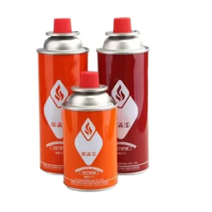 65x158mm Round Metal Aerosol Tinplate Can for Butane Gas and Chemicals