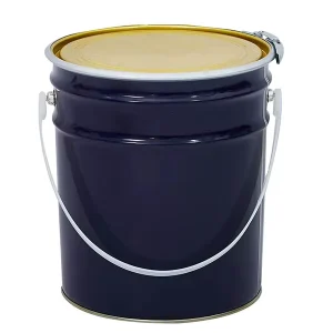 6L Paint Pail with Handle 5L Bucket Metal Tin Can Durable Metal Cans with Lid