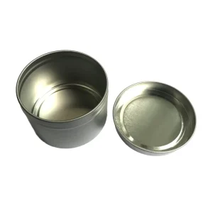 6OZ and 8OZ Round Silver Tinplate Candle Tin Can for Household Use