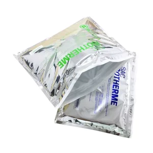 7 x 10 Inch Metallic Insulated Padded Mailer with 1/2 Inch Foam and Metalized Poly Exterior for Cold Chain Shipping