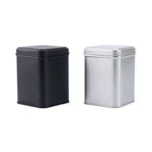 70x70x98mm Square Tea Tin Can Box Custom square Metal Box