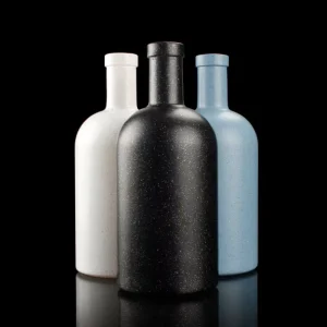 750ml 700ml Pewter Rum, Gin, Whiskey, Vodka, and Oil Bottle with Metal Labels