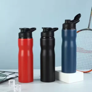 750ml Outdoor Sports Water Bottle, Single-Wall 304 Stainless Steel, Big Mouth, Handle