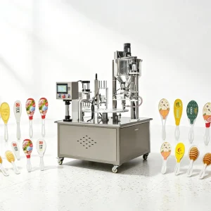 7g 10g 15g Honey Spoon Rotary Sealing Machine Automatic Single-Cup Filler