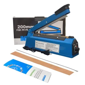 8 Inch Electric Impulse Sealer Semi Automatic Bag Sealing Machine for Beverage Packaging Heat Sealing