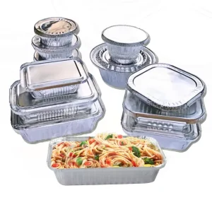 8 Sizes Food to Go Disposable Container Deep Aluminum Foil Food Containers for Roasting Cooking Heating
