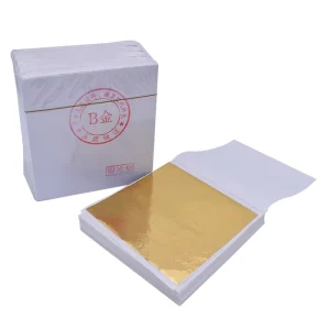 8 x 8.5cm 500 Sheets per Pack Gilding Genuine Imitation Gold Leaf Foil B Gold K Gold