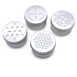 80 ml 68 x 35 mm Round Aluminum Tin Can with Screw Lid for Air Freshener and Hair Wax