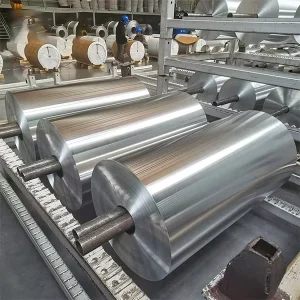 8011 Aluminum Foil Jumbo Roll Food Grade Packaging Coated Printed Embossed H18 Temper 0.006-0.2mm Thickness
