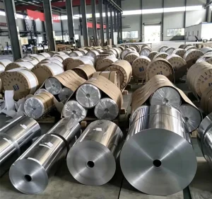 8011 Aluminum Foil for Die-Cut Lids 300kg per Roll Large Silver Foil Rolls Food Grade