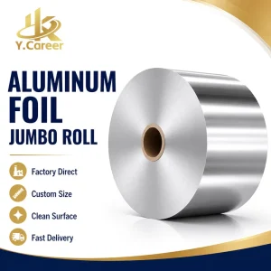 8011 Food-Grade Aluminum Foil Roll, 35 Micron, Jumbo Roll