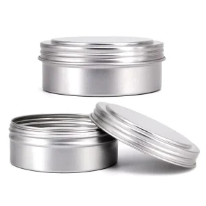 80Ml Empty Printed Aluminum Tin Can Jars Metal Storage Boxes Durable Packaging Containers for Hair Wax