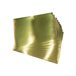 80gsm Acrylic Pressure-Sensitive Single-Sided Water-Activated Metal Adhesive Aluminum Foil Sheet for Masking and Offset Printing