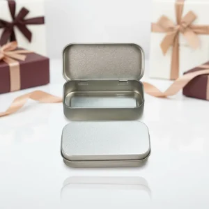 80x38x20mm Flip-Top Mini Rectangular Tinplate Box Eco-Friendly Food Packaging for Chocolate Cake Petit Fours Wedding Chewing Gum
