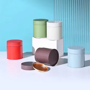 83 Tinplate Can for Tea or Coffee Powder with Custom Logo and Hand-Press Sealing
