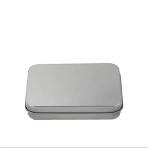 88*60*18mm Rectangle Tin Box Eco Friendly Recyclable Custom Wedding Chocolate Cake Tea Cosmetic Packaging Metal Tin Box