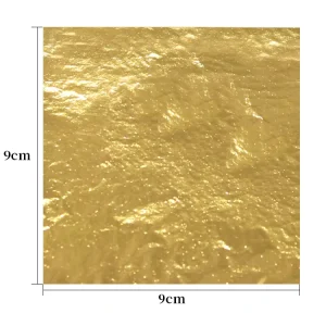 9*9cm Taiwan B Gold Foil Sheets Metallic Gilding Sheets Leaf Paper Imitation Gold Leaf Foil Leaf Sheets for Handicrafts DIY