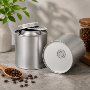 90*120mm Empty Metal Tin Box Matcha Tea Packaging Box Metal Cans Tin Custom Print Tea Canister