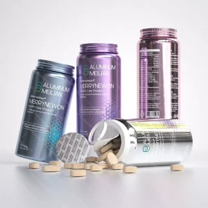 90ml 100ml Aluminum Tin Containers for Pills and Tablets