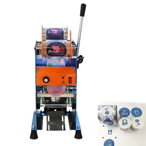 95/90/75 mm Plastic Cup Sealing Machine for Milk Tea and Yogurt Cups