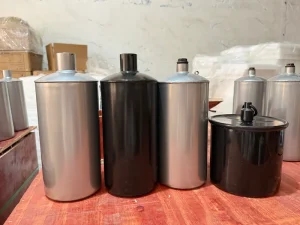 99.999 34.5kg Silver Color Metal Cold Steel Rolling Flask for Gold Mining
